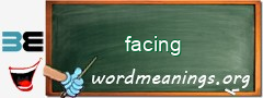 WordMeaning blackboard for facing